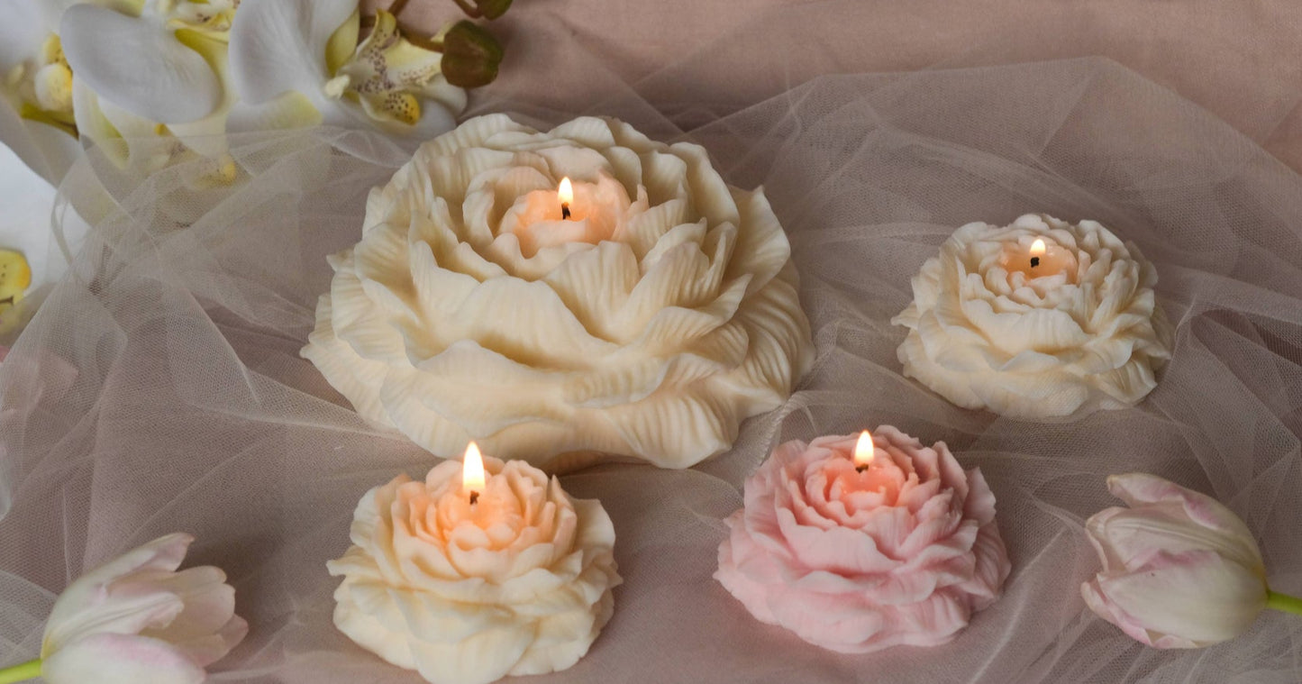 Peony Flower Candle - AESHE
